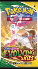 Pokemon SWSH7 Evolving Skies Booster Pack -- Sylveon Pack Art