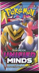 Pokemon Sun & Moon SM11 Unified Minds Booster Pack -- Garchomp & Giratina Pack Art