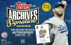 2019 Topps Archives Signature Series MLB Baseball Hobby Box ACTIVE PLAYER EDITION