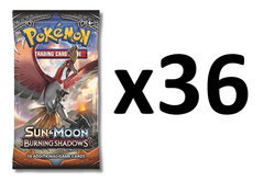 Pokemon SM3 Burning Shadows 36ct Booster Pack Lot