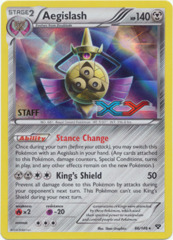 Aegislash 86/146 Sheen Holo STAFF Promo - XY Prerelease