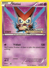 Victini 43/101 Tinsel Holo STAFF Promo - Noble Victories Prerelease