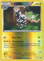 Zebstrika - 43/114 - Rare - Reverse Holo