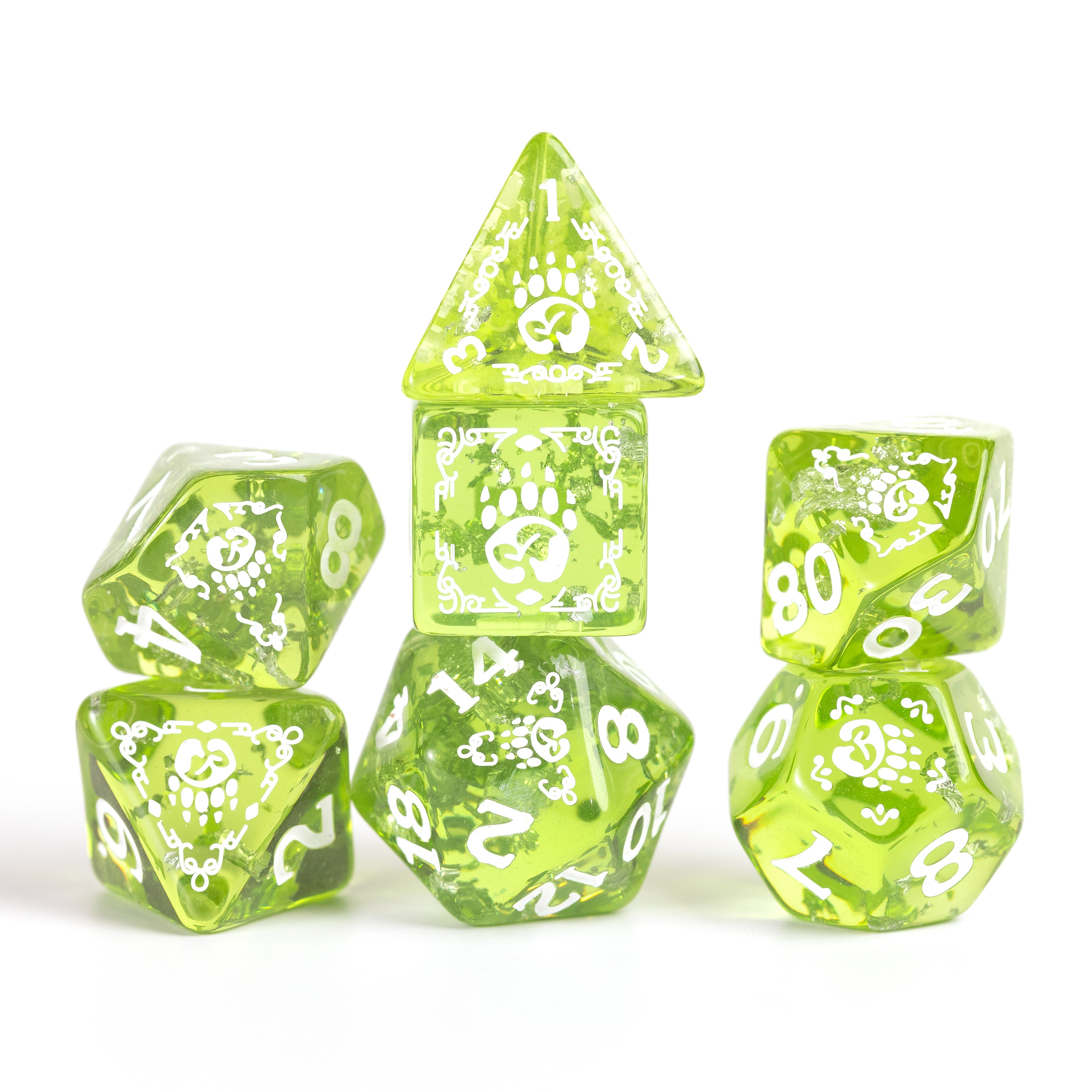 Sirius Dice Dungeons & Dragons Adventure Dice - Druid: Green