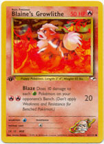 Blaine's Growlithe - 62/132 Common - 1st Edition