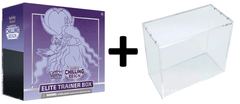 MINT Pokemon SWSH6 Chilling Reign Elite Trainer Box - PURPLE PLUS Acrylic Case Protector