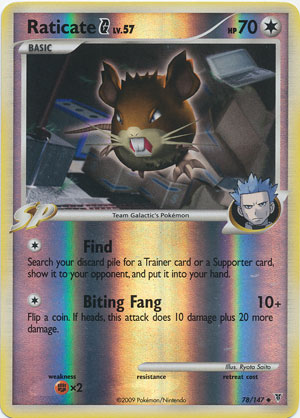 Raticate [G] - 78/147 - Uncommon - Reverse Holo