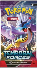Pokemon SV5 Temporal Forces Booster Pack - Raging Bolt Pack Art