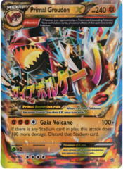 Primal Groudon EX 86/160 JUMBO OVERSIZED Holo Promo - Hoenn Collection Exclusive