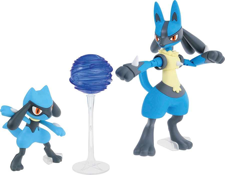 Bandai Pokemon Pokepla - Riolu & Lucario