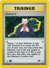 Giovanni - 18/132 - Holo Rare - 1st Edition