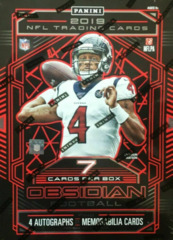 2019 Panini OBSIDIAN NFL Football Hobby Box