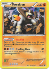 Terrakion BW71 Cracked Ice Holo Promo - Legends of Justice Box Exclusive