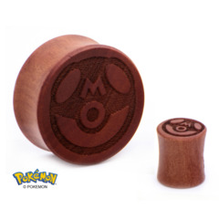 Master Ball Wood Ear Plug – 1”