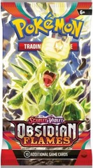 Pokemon SV3 Obsidian Flames Booster Pack -- Tyranitar Pack Art