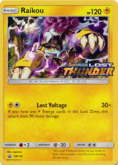 Raikou SM150 Wave Holo STAFF Promo - SM8 Lost Thunder Prerelease