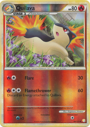 Quilava - 49/123 - Uncommon - Reverse Holo
