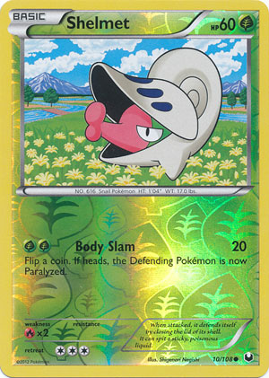 Shelmet - 10/108 - Common - Reverse Holo