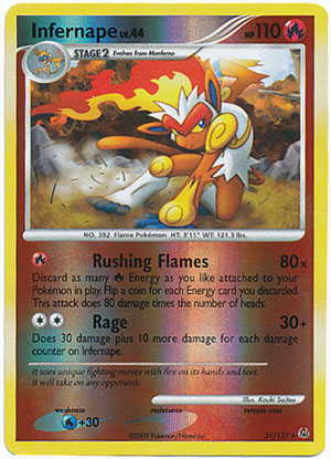 Infernape - 31/127 - Rare - Reverse Holo
