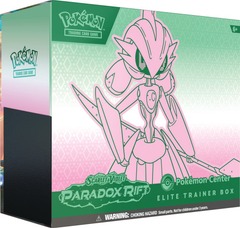 Pokemon SV4 Paradox Rift Elite Trainer Box - Iron Valiant (Green/Pink) - POKEMON CENTER EXCLUSIVE