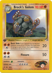 Brock's Golem - 20/132 Rare - 1st Edition