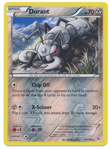 Durant - 61/106 - Rare - Reverse Holo