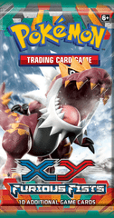 Pokemon XY3 Furious Fists Booster Pack -- Tyrantrum Pack Art