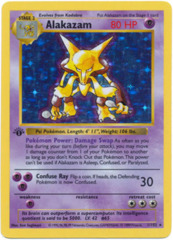 Alakazam - 1/102 - Holo Rare - 1st Edition