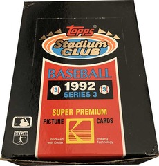 1992 Topps Stadium Club Series 3 MLB Baseball Hobby Box