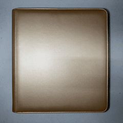 12-Pocket Zipper Binder - Gold