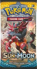 Pokemon Sun & Moon SM1 Base Set Booster Pack - Incineroar Pack Art