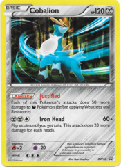 Cobalion BW72 Cracked Ice Holo Promo - Legends of Justice Box