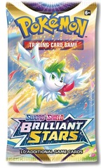 Pokemon SWSH9 Brilliant Stars Booster Pack -- Shaymin Pack Art