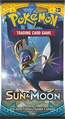 Pokemon Sun & Moon SM1 Base Set Booster Pack - Lunala Pack Art