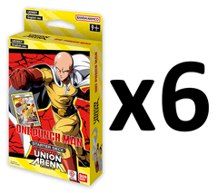 Union Arena ONE PUNCH MAN Starter Deck DISPLAY Box (6 Decks) UE06ST