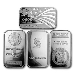 1 oz Silver Bar - Various Manufacturers