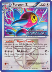 Porygon-Z BW84 Tinsel Holo STAFF Promo - Plasma Blast Prerelease