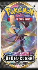 Pokemon SWSH2 Rebel Clash Booster Pack -- Inteleon Pack Art