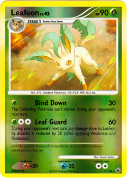 Leafeon - 7/100 - Rare - Reverse Holo