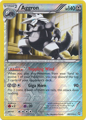 Aggron - 80/124 - Rare - Reverse Holo