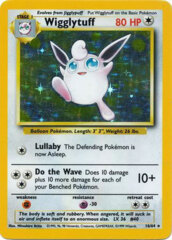 Wigglytuff 16/64 Holo Rare - Missing Jungle Set Symbol