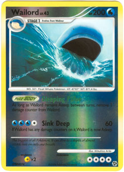 Wailord - 30/106 - Rare - Reverse Holo