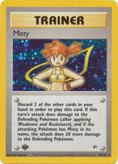 Misty - 18/132 Holo Rare - 1st Edition