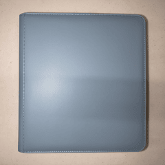 12-Pocket Zipper Binder - Light Blue