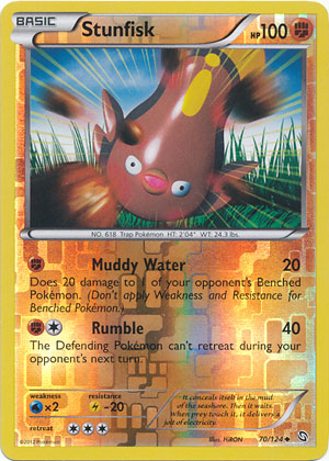 Stunfisk - 70/124 - Uncommon - Reverse Holo