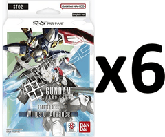 Gundam Card Game - ST02 Wings of Advance Starter Deck DISPLAY (6 Decks)