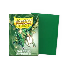 Dragon Shield Matte Japanese-Size Sleeves - Emerald - 60ct