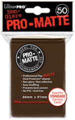 Ultra Pro Standard Size Pro Matte Sleeves - Brown - 50ct