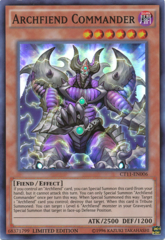 Archfiend Commander - CT11-EN006 - Super Rare - Limited Edition