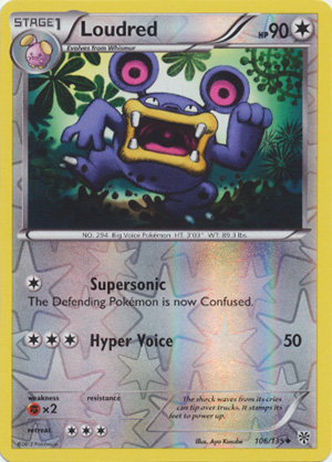 Loudred - 106/135 - Uncommon - Reverse Holo